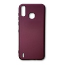 StraTG Dark Purple Silicon Cover for Infinix Smart 4 X653 - Slim and Protective Smartphone Case 