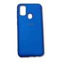 StraTG Royal Blue Silicon Cover for Samsung M21 - Slim and Protective Smartphone Case 