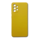 StraTG Yellow Silicon Cover for Samsung A32 4G - Slim and Protective Smartphone Case with Camera Protection