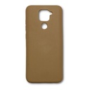 StraTG Beige Silicon Cover for Xiaomi Note 9 - Slim and Protective Smartphone Case 