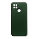 StraTG Dark Green Silicon Cover for Oppo A15 / A15s - Slim and Protective Smartphone Case 