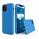 ستراتيجى جراب حماية سيليكون ازرق للمحمول iPhone 11 Pro Max