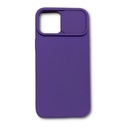 StraTG Purple Case with Sliding Camera Protector for iPhone 12 Pro Max - Stylish and Protective Smartphone Case