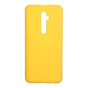 StraTG Yellow Silicon Cover for Oppo Reno 2F / 2Z - Slim and Protective Smartphone Case 