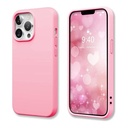 StraTG Pink Silicon Cover for iPhone 13 Pro Max - Slim and Protective Smartphone Case 