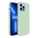 StraTG Mint Green Silicon Cover for iPhone 13 Pro Max - Slim and Protective Smartphone Case 