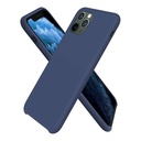 StraTG Navy Blue Silicon Cover for iPhone 11 Pro Max - Slim and Protective Smartphone Case 