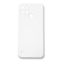 StraTG White Silicon Cover for Realme C21Y / C25 / C25s / C25Y - Slim and Protective Smartphone Case with Camera Protection