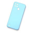 StraTG Light Blue Silicon Cover for Realme C21Y / C25 / C25s / C25Y - Slim and Protective Smartphone Case with Camera Protection