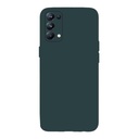 StraTG Dark Green Silicon Cover for Oppo Reno 6 4G - Slim and Protective Smartphone Case with Camera Protection