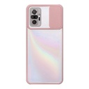 StraTG Clear and light Pink Case with Sliding Camera Protector for Xiaomi Redmi Note 10 Pro / Note 10 Pro Max - Stylish and Protective Smartphone Case