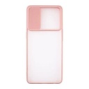 StraTG Clear and light Pink Case with Sliding Camera Protector for Realme C21Y / C25 / C25s / C25Y - Stylish and Protective Smartphone Case