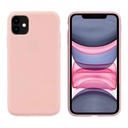 StraTG Light Pink Fix Color Silicon Cover for iPhone 11 - Slim and Protective Smartphone Case 