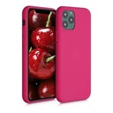 StraTG Fuchsia Silicon Cover for iPhone 11 Pro - Slim and Protective Smartphone Case 