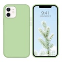 StraTG Mint Green Silicon Cover for iPhone 12 / 12 Pro - Slim and Protective Smartphone Case 