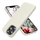 StraTG White Silicon Cover for iPhone 13 Pro Max - Slim and Protective Smartphone Case [Feature]