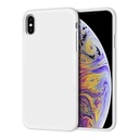 StraTG White Silicon Cover for iPhone X / XS - Slim and Protective Smartphone Case 