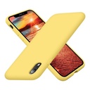 ستراتيجى جراب حماية سيليكون اصفر للمحمول iPhone XR