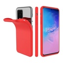 StraTG Red Silicon Cover for Samsung A71 - Slim and Protective Smartphone Case 