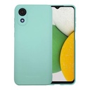 StraTG Turquoise Silicon Cover for Samsung A03 Core - Slim and Protective Smartphone Case with Camera Protection