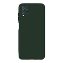 StraTG Dark Green Silicon Cover for Samsung A22 / M22 / M32 / F22 - Slim and Protective Smartphone Case with Camera Protection