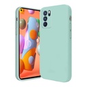 StraTG Turquoise Silicon Cover for Oppo A16 / A16S - Slim and Protective Smartphone Case with Camera Protection