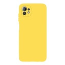 StraTG Yellow Silicon Cover for Oppo A74 / A95 4G / F19 - Slim and Protective Smartphone Case with Camera Protection