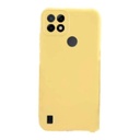 StraTG Yellow Silicon Cover for Realme C21Y / C25 / C25s / C25Y - Slim and Protective Smartphone Case with Camera Protection