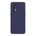 StraTG Dark Blue Silicon Cover for Oppo Reno 5 4G / Reno 5 5G - Slim and Protective Smartphone Case with Camera Protection