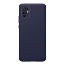 StraTG Dark Blue Silicon Cover for Xiaomi Redmi Note 10 / Note 10s - Slim and Protective Smartphone Case with Camera Protection