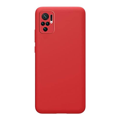 [MACO-701871] ستراتيجى جراب حماية سيليكون احمر للمحمول Xiaomi Redmi Note 10 / Note 10s مع حماية للكاميرا