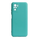 StraTG Turquoise Silicon Cover for Xiaomi Redmi Note 10 / Note 10s - Slim and Protective Smartphone Case with Camera Protection