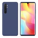 StraTG Dark Blue Silicon Cover for Xiaomi Mi Note 10 Lite - Slim and Protective Smartphone Case 