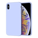 ستراتيجى جراب حماية سيليكون رمادى غامق للمحمول iPhone XS Max