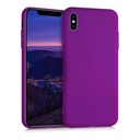 StraTG Bright Purple Silicon Cover for iPhone XS Max - Slim and Protective Smartphone Case 