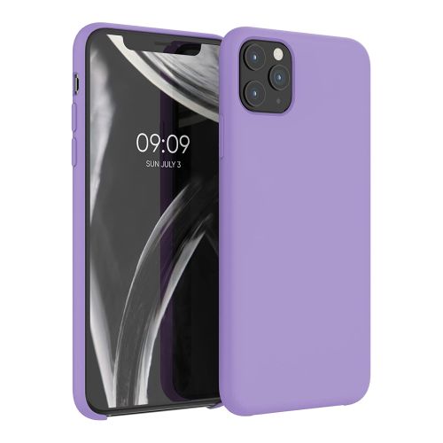 [MACO-701928] StraTG Light Purple Silicon Cover for iPhone 11 Pro Max - Slim and Protective Smartphone Case 