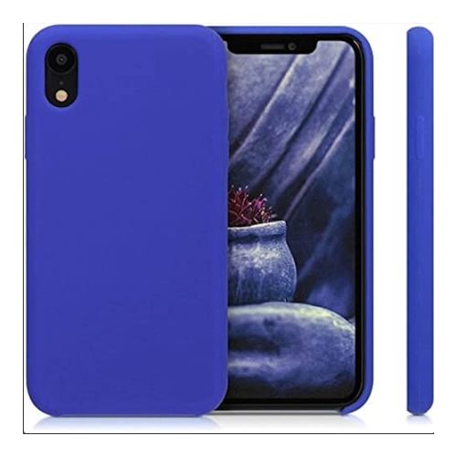 [MACO-701935] StraTG Royal Blue Silicon Cover for iPhone XR - Slim and Protective Smartphone Case 