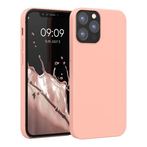 [MACO-701995] StraTG Light Pink Silicon Cover for iPhone 12 Pro Max - Slim and Protective Smartphone Case 