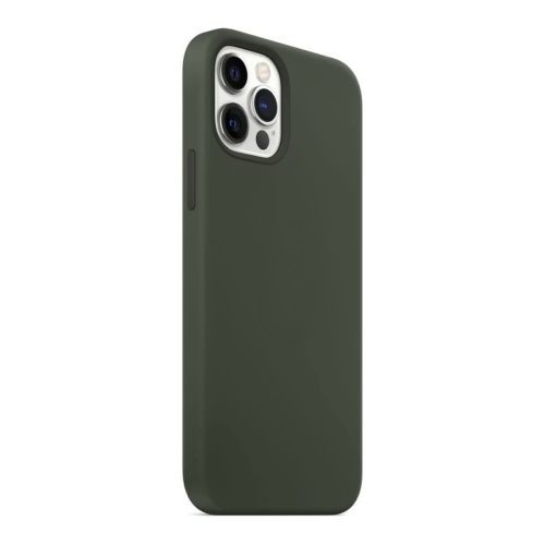 [MACO-702013] StraTG Khaki Silicon Cover for iPhone 13 Pro Max - Slim and Protective Smartphone Case 