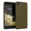 StraTG Khaki Silicon Cover for iPhone 7 / 8 / SE 2020 / SE 2022 - Slim and Protective Smartphone Case 