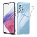 StraTG Transparent Silicon Cover for Samsung A53 5G - Slim and Protective Smartphone Case 