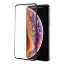 ستراتيجى اسكرينة حماية شاشة موبايل iPhone XR / 11 - زجاج - احمى شاشة جوالك - أطار أسود