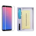 StraTG Samsung S10 Plus Curved Glass Liquid UV Screen Protector with Easy Install Kit